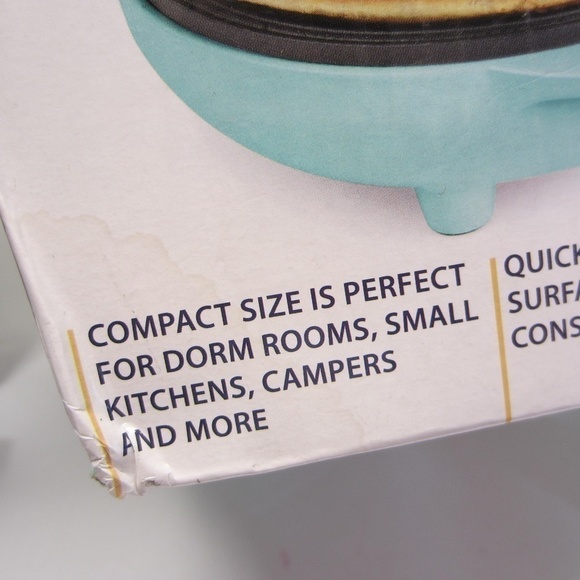 Nostalgia MyMini Personal Electric Waffle Maker, MWF5TL Teal Blue - Picture 4 of 15